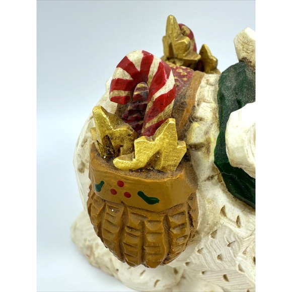 David Frykman Polar Bear with Saddle Bag with Candy Cane  DF2020C - Picture 3 of 8